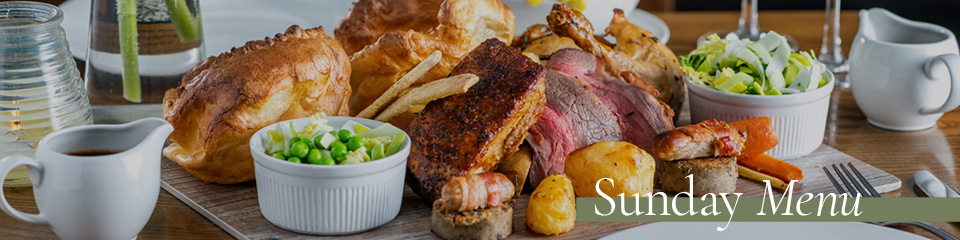 Sunday Menu at The White Horse
